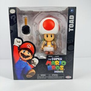 Super Mario Bros Movie Toad Figure Accessory New Open Box Jakks Pacific